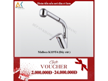 Vòi Rửa 2 Nguồn Nóng Lạnh Malloca K119T4 - Mạ Chrome Tạo Bọt Và Chống Văn Nước